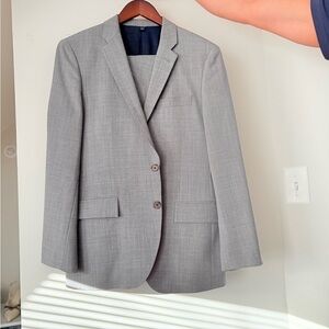 J. Crew Light Gray Wool Suit Jacket Modern Fit